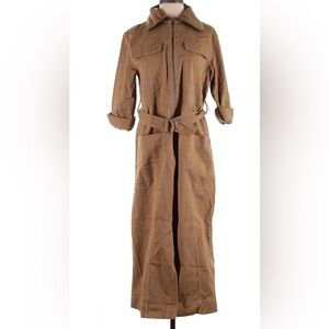 LOFT Tan Belted Trench Coat